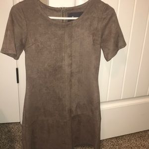 Brown suede dress size xs!